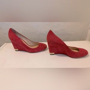 Velvet Red Tory Burch Heels - Size 10